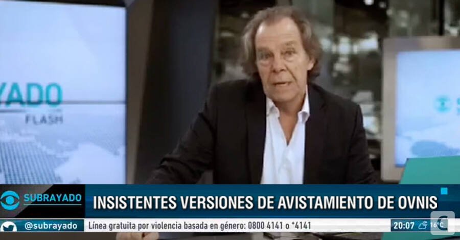 Nano Folle anuncia insistentes versiones de avistamiento Ovnis en Maldonado Agosto 2021 piden Alerta Roja - Subrayado