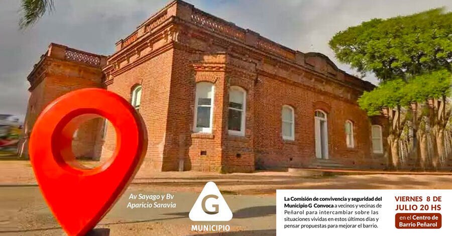 Reunion por la seguridad en el Centro de Barrio Peñarol