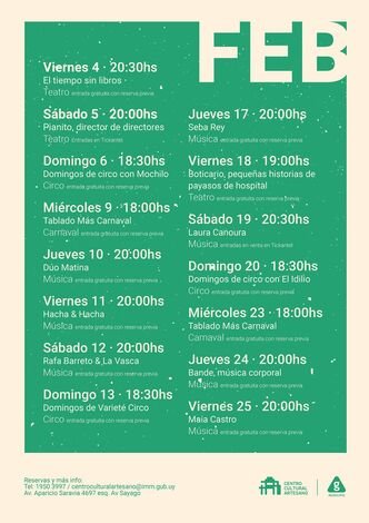 programación Montevideo de las artes