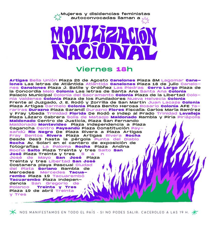 movilizacion feminista lugares