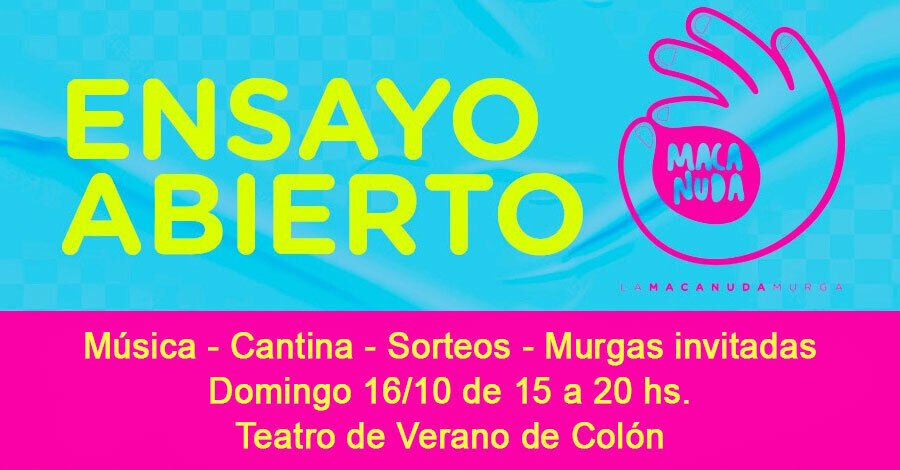 Ensayo abierto de la murga "La Macanuda"en el Teatro de Verano de Colón