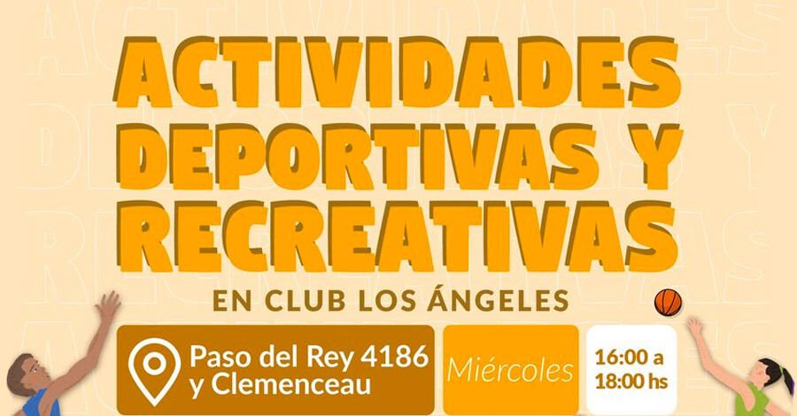 Actividades deportivas y recreativas en el Club Los Ángeles