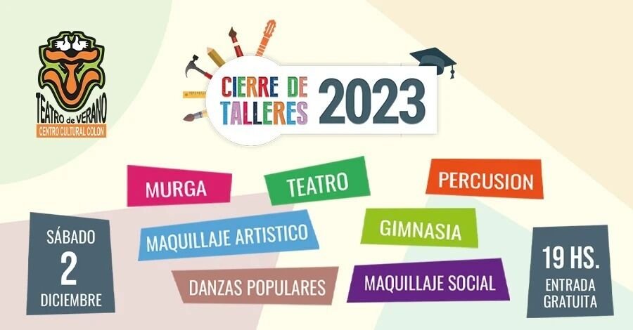Cierre de talleres 2023 del Teatro de Verano de Colón