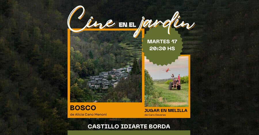 Cine en el Jardín en el Castillo de Idiarte Borda