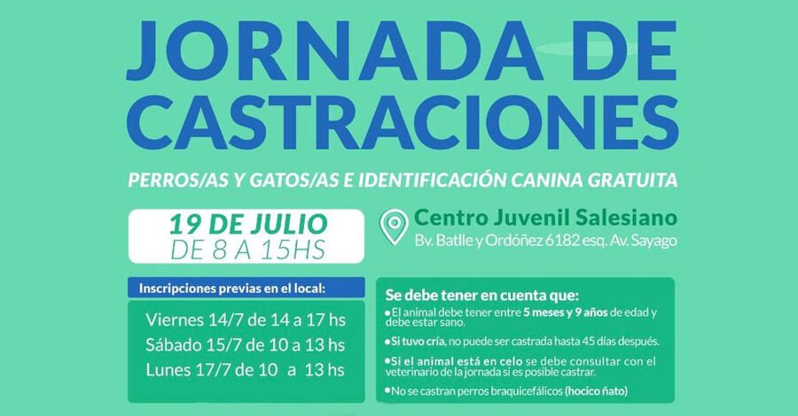 Jornada de Castraciones en el Centro Juvenil Salesiano