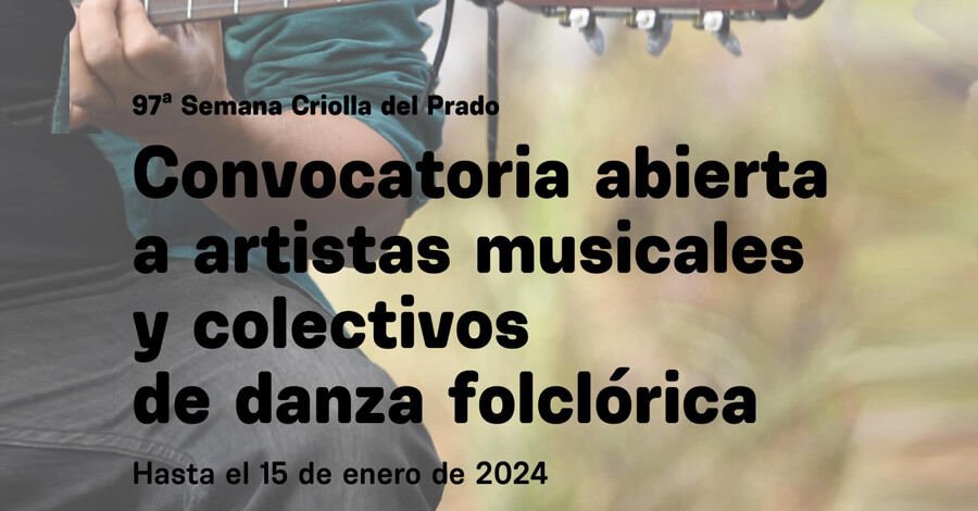 Convocatoria a artistas musicales y grupos de danza folclórica 