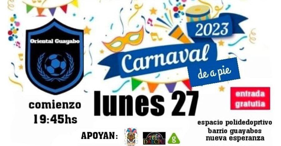 Carnaval de a Pie en el Barrio Guayabos