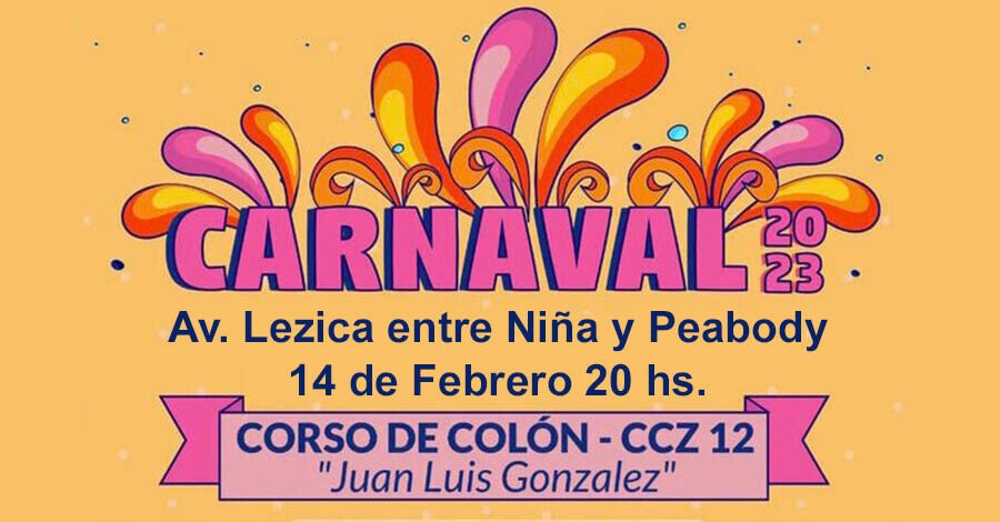 Corso barrial “Juan Luis Gonzales” de la zona 12