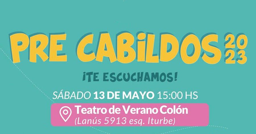 Pre Cabildo en el Teatro de Verano de Colón
