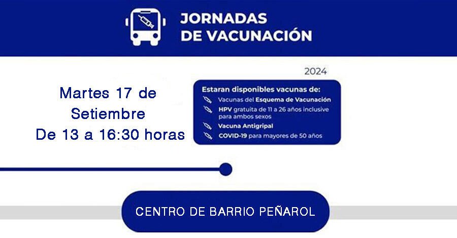 Nueva jornada de vacunación el el Centro de Barrio Peñarol