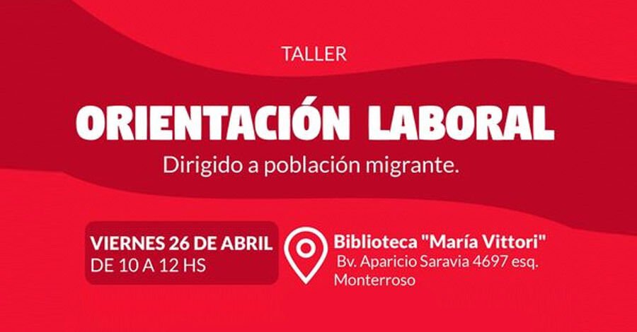 Taller de Orientación Laboral dirigido a la Población Migrante 