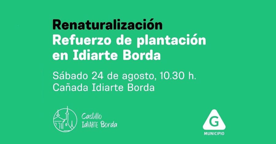 Refuerzo de plantación en el Castillo Idiarte Borda