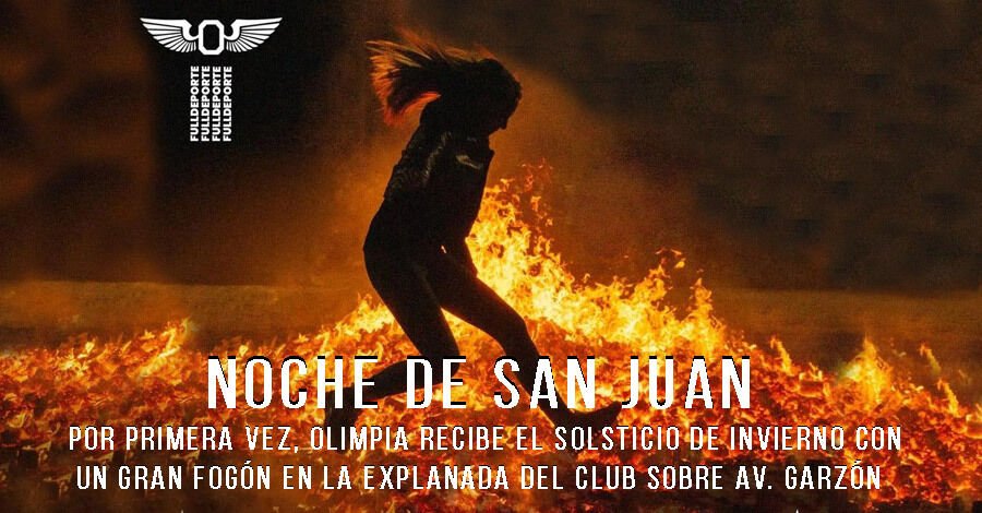 Noche de San Juan en la explanada del Olimpia