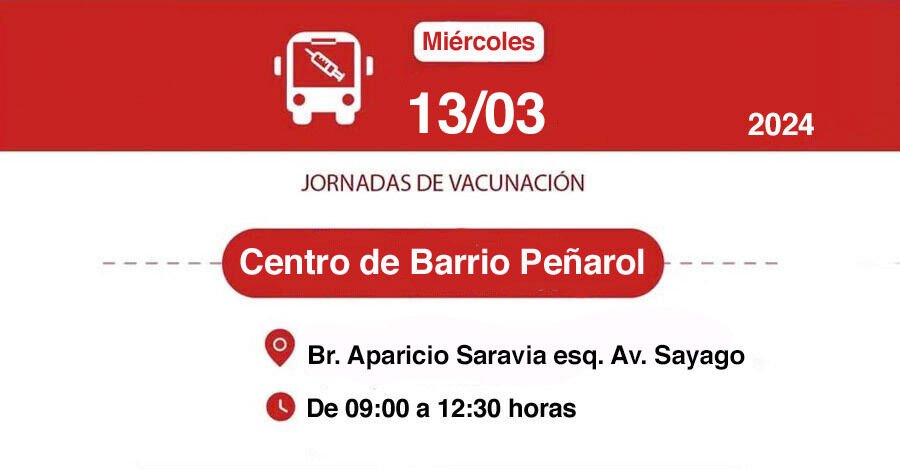 Jornada de Vacunación en el Centro de Barrio Peñarol