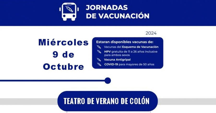 Jornada de vacunación en el Teatro de Verano de Colón