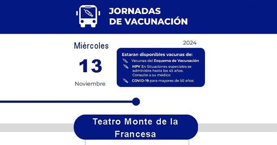 Nueva jornada de vacunación en el Teatro de Verano de Colón