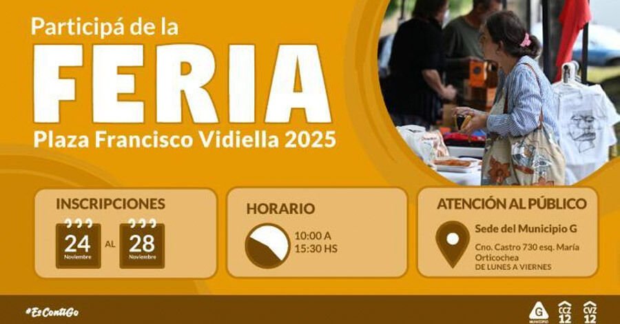 Feria Plaza Vidiella 2026 