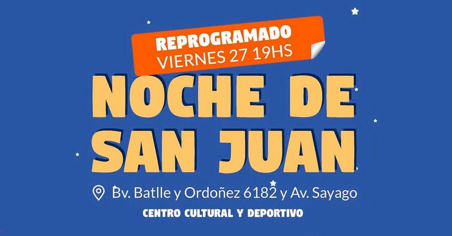  Noche de San Juan en el Centro Cultural y Deportivo (Reprogramado)