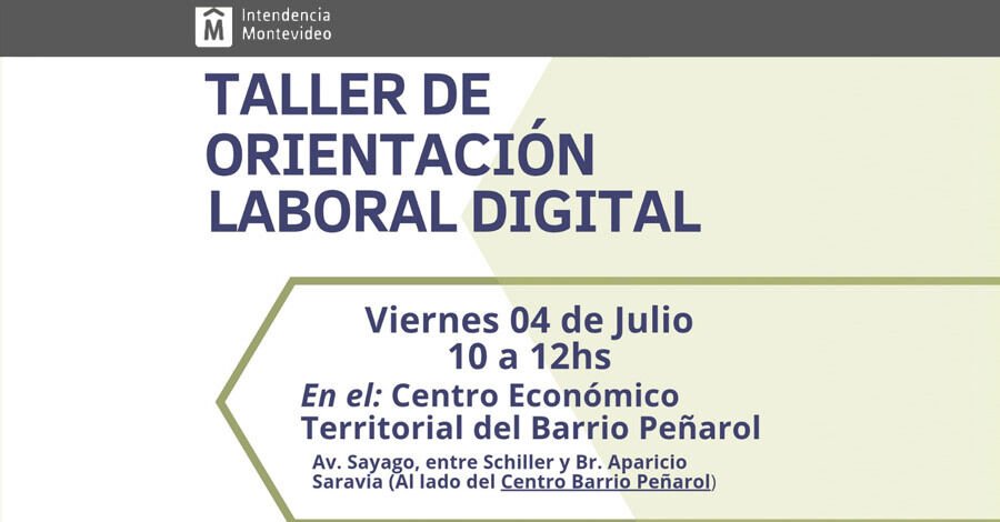 Taller de Orientación Laboral Digital en el Centro Económico Territorial del Barrio Peñarol