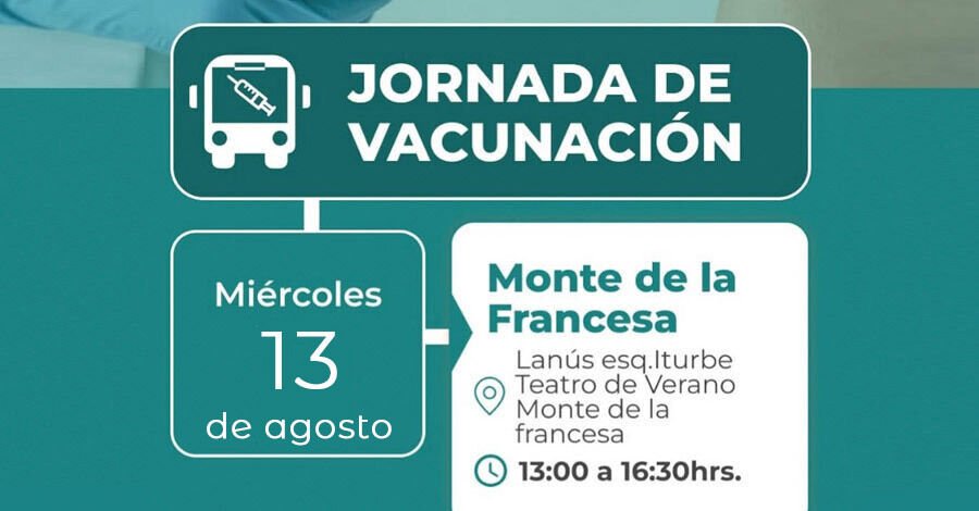 Jornada de vacunación en agosto en el Teatro de Verano de Colón
