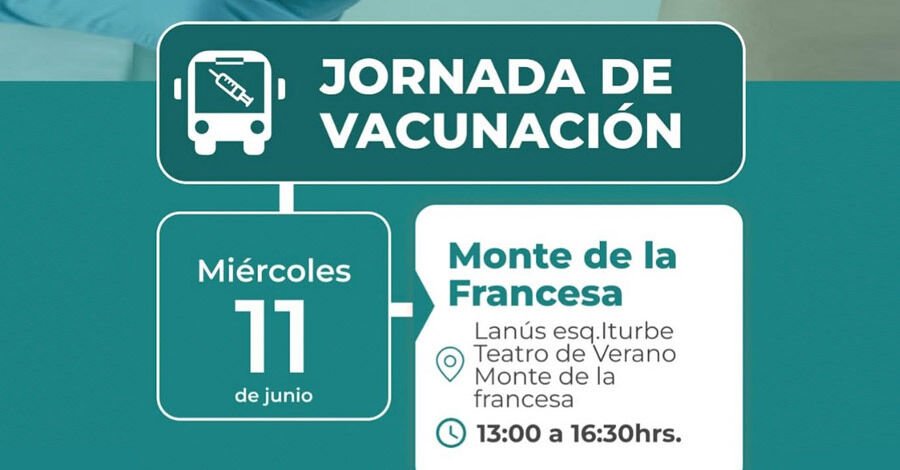 Vacunación en el mes de junio en el Teatro de Verano de Colón