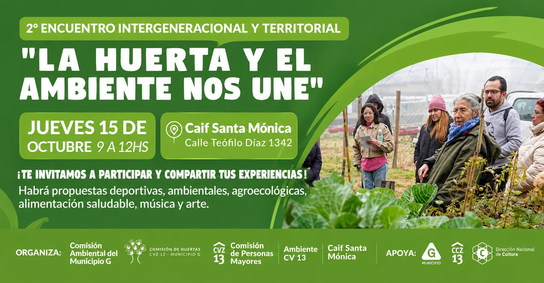 2.º Encuentro Intergeneracional y Territorial “La huerta y el ambiente nos une”