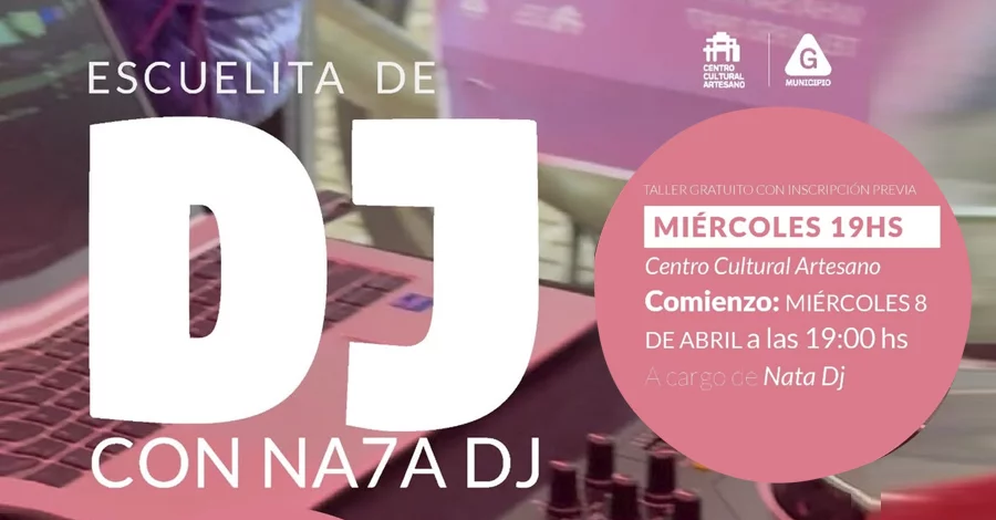 Escuelita de DJ con Nata DJ en el Centro Cultural Artesano