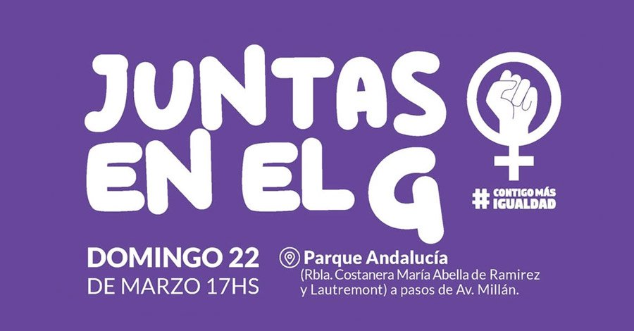 Evento Juntas en el G por el mes de la mujer