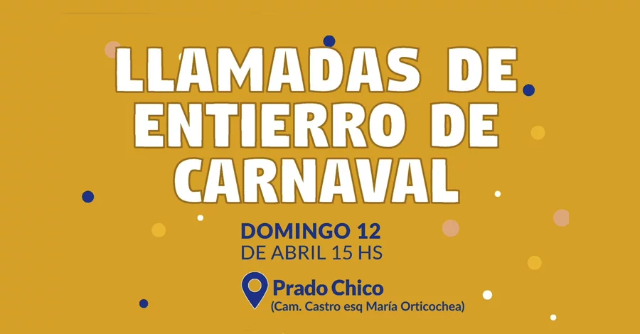 Llamadas de entierro de carnaval en prado chico