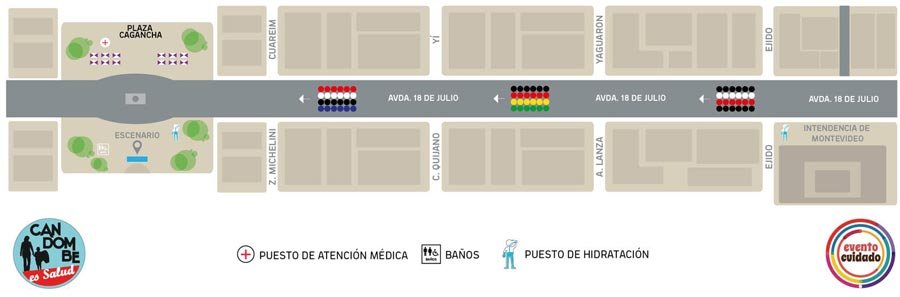 puestos hidratacion candombe salud