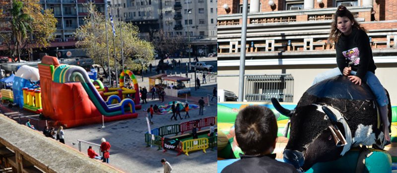 Parque de diversiones Arcadia - explanada y el atrio de la Intendencia