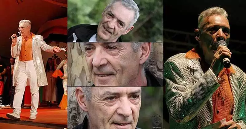 Collage de fotos de Juan Luis González en escenarios