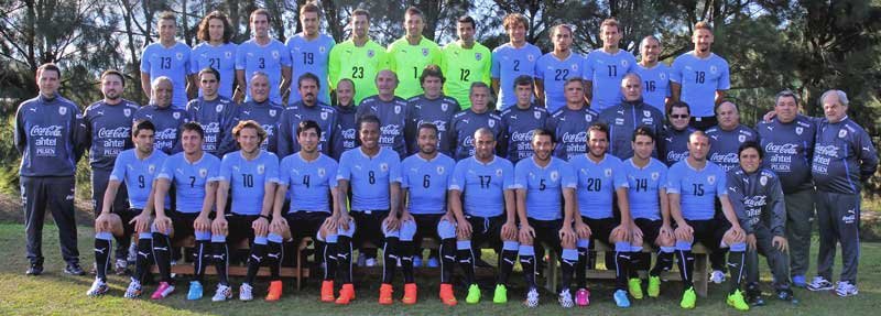 Plantel de la Selección Uruguaya - Brasil 2014 Plantel de la seleccion uruguaya Brasil 2014