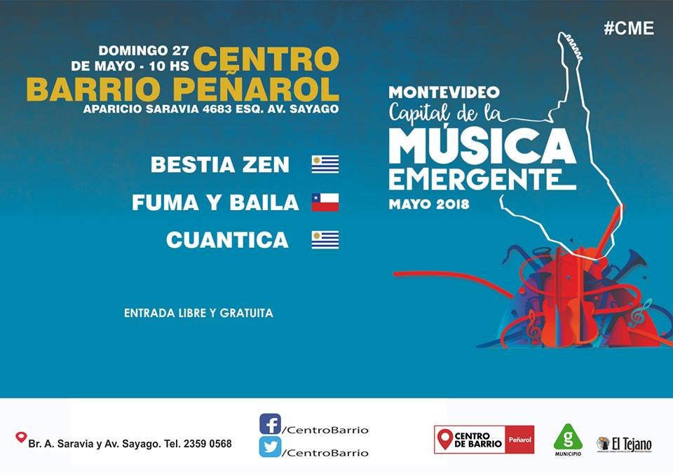 afiche musica emergente en el CBP