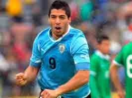 Suarez convierte ante Bolivia Suarez convierte ante Bolivia